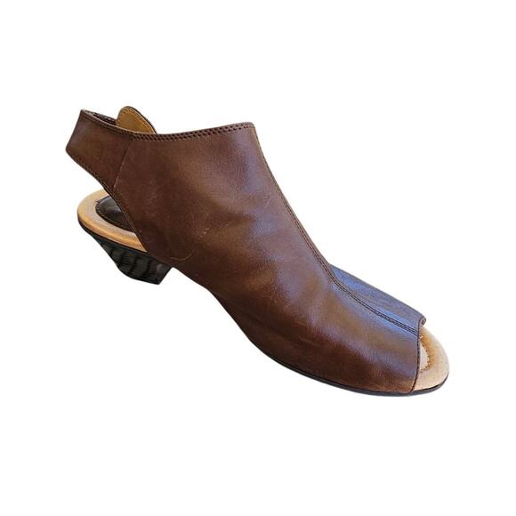 Earth Kristy Leather Booties Bark Brown Size 11 - Picture 2 of 7